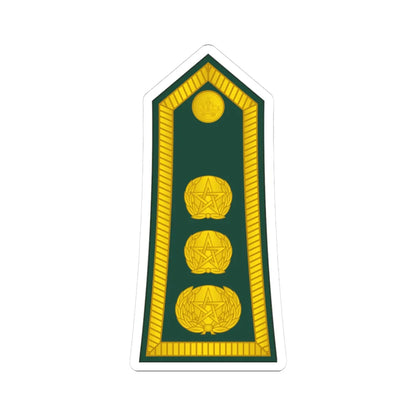 15 Moroccan Army COL (Morocco) (Military Rank) STICKER Vinyl Kiss-Cut Decal 3 Inch White - The Sticker Space
