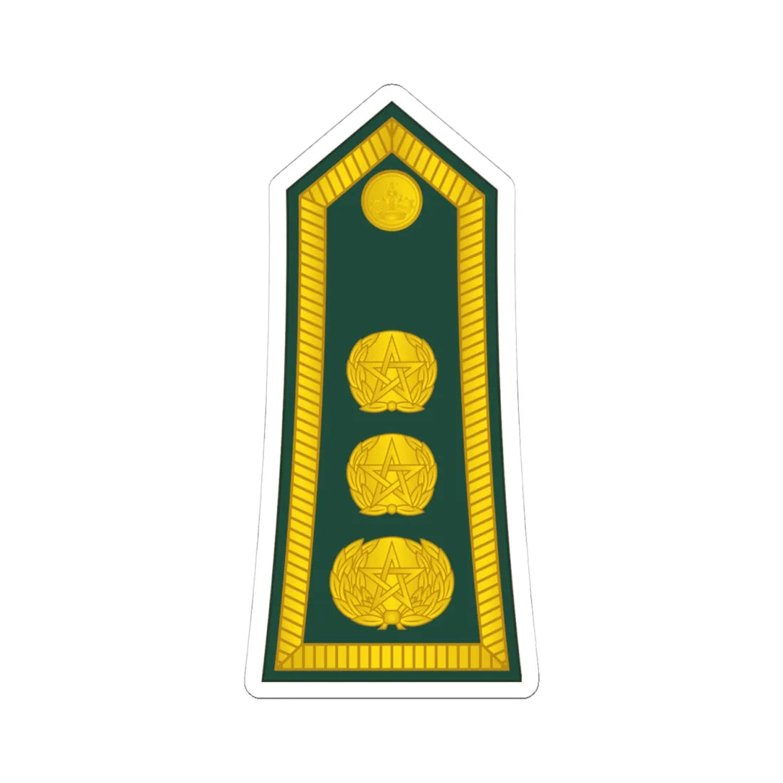 15 Moroccan Army COL (Morocco) (Military Rank) STICKER Vinyl Kiss-Cut Decal 4 Inch White - The Sticker Space