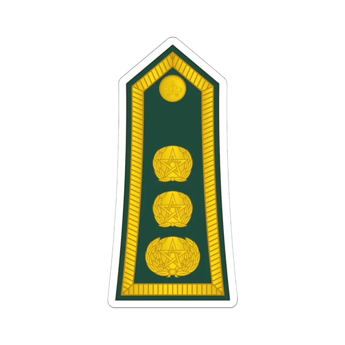 15 Moroccan Army COL (Morocco) (Military Rank) STICKER Vinyl Kiss-Cut Decal 6 Inch White - The Sticker Space