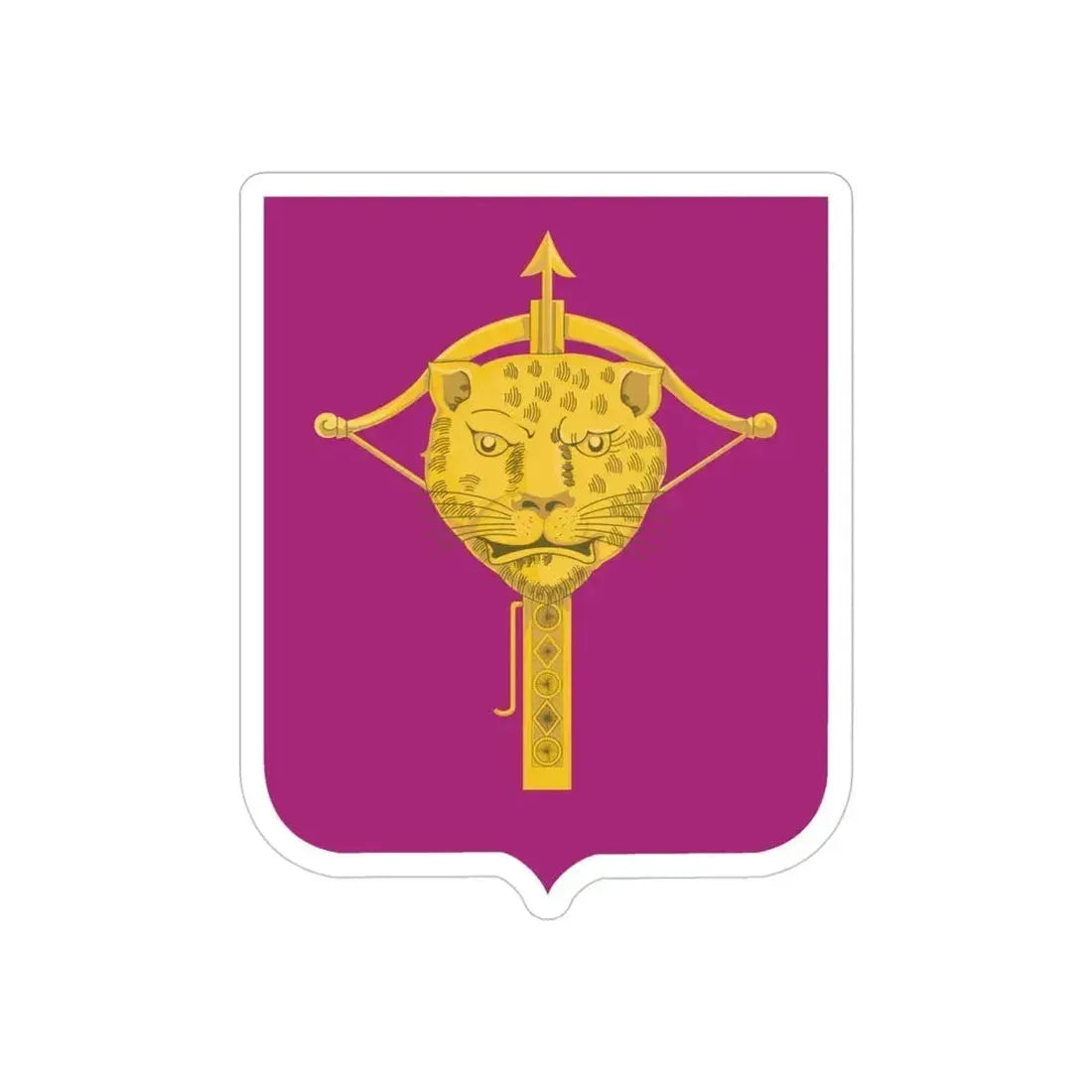 15 Ordnance Battalion 2 (U.S. Army) REVERSE PRINT Transparent Die-Cut STICKER 4 Inch Die-Cut Transparent - The Sticker Space