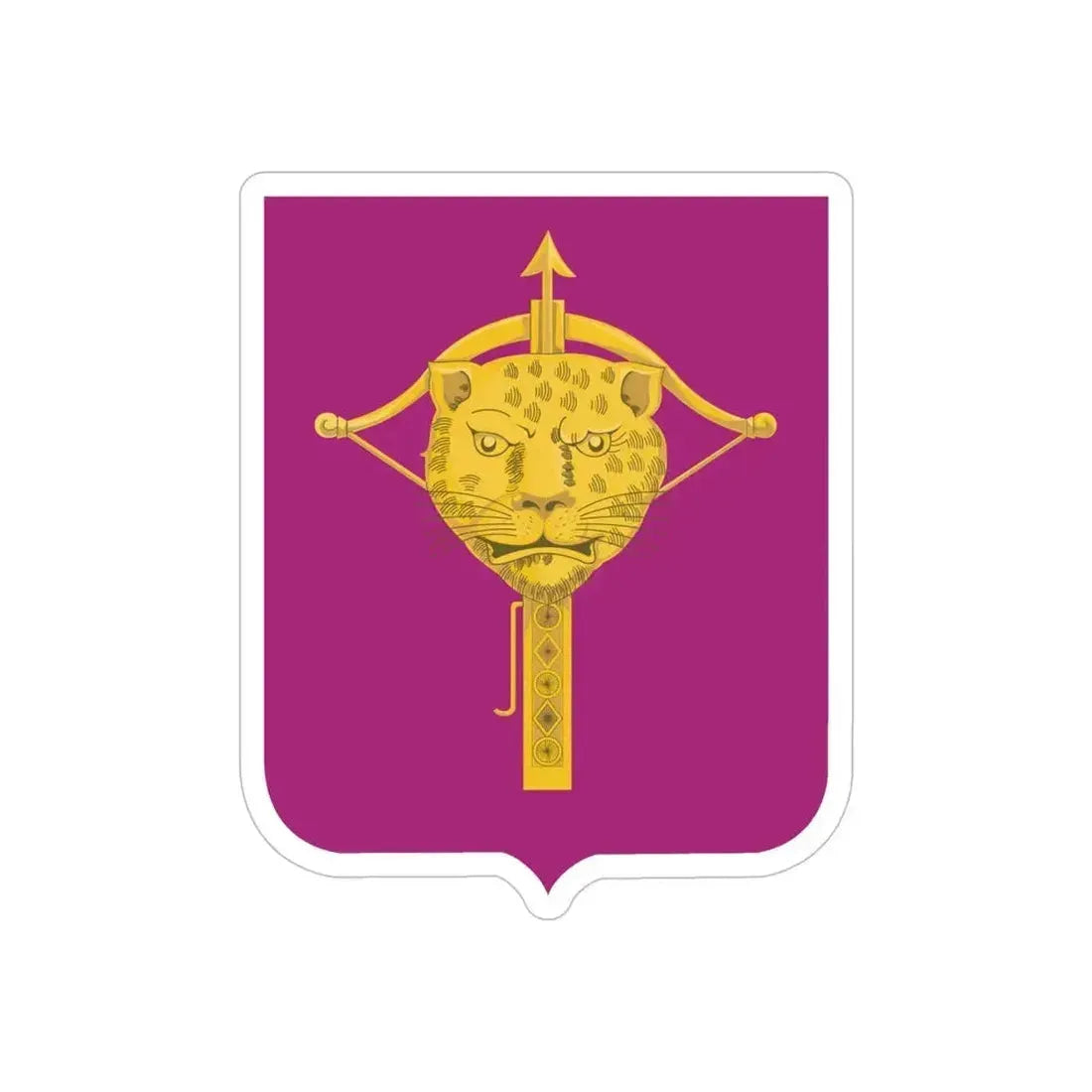 15 Ordnance Battalion 2 (U.S. Army) REVERSE PRINT Transparent Die-Cut STICKER 5 Inch Die-Cut Transparent - The Sticker Space