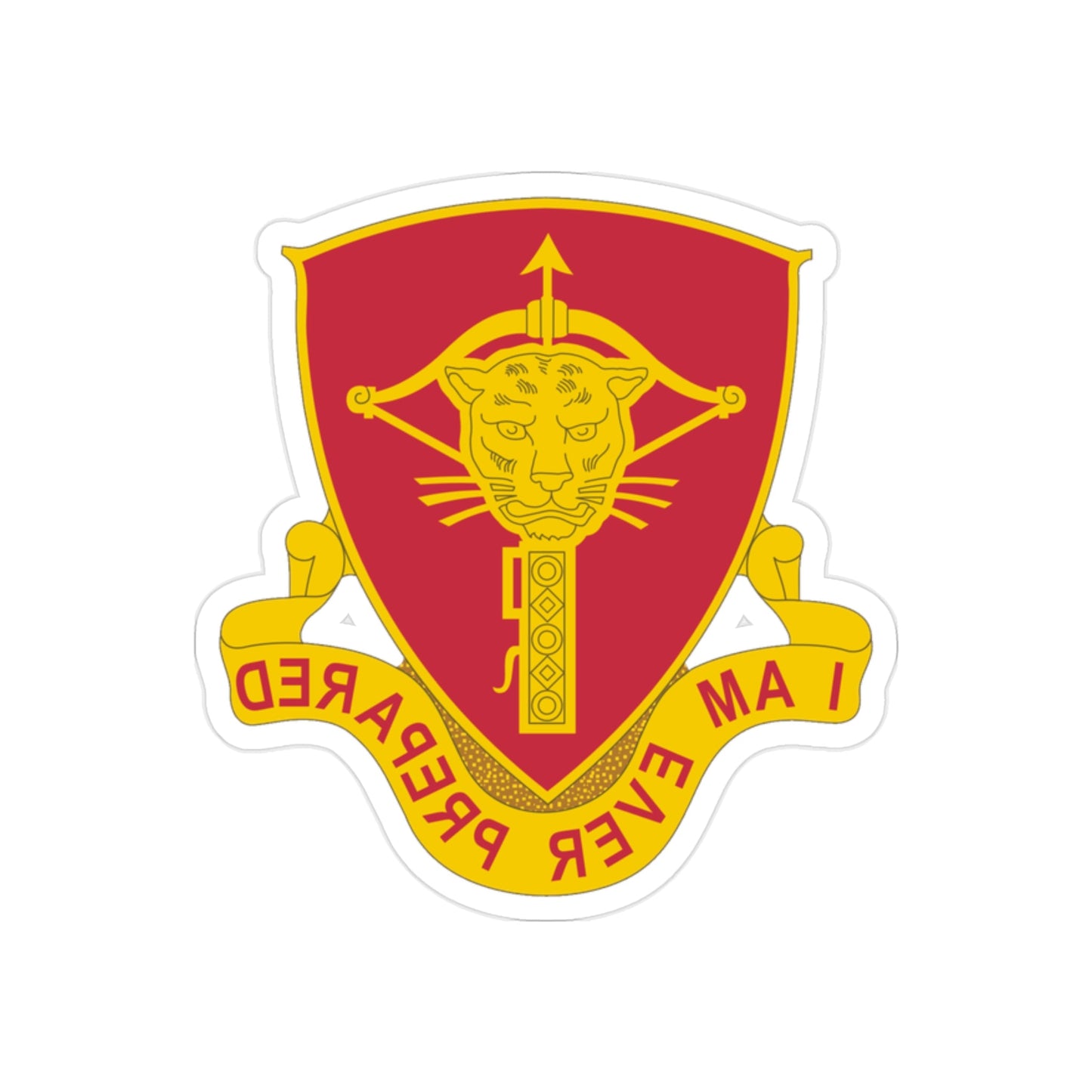 15 Ordnance Battalion (U.S. Army) REVERSE PRINT Transparent STICKER-2" × 2"-The Sticker Space