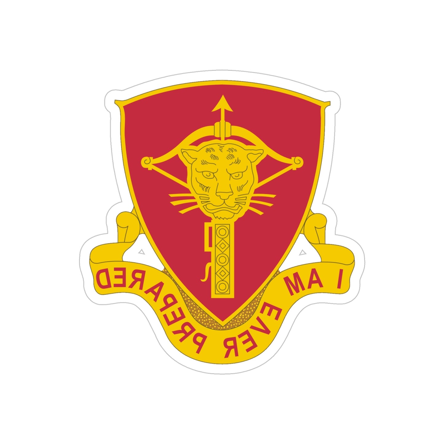 15 Ordnance Battalion (U.S. Army) REVERSE PRINT Transparent STICKER-5" × 5"-The Sticker Space