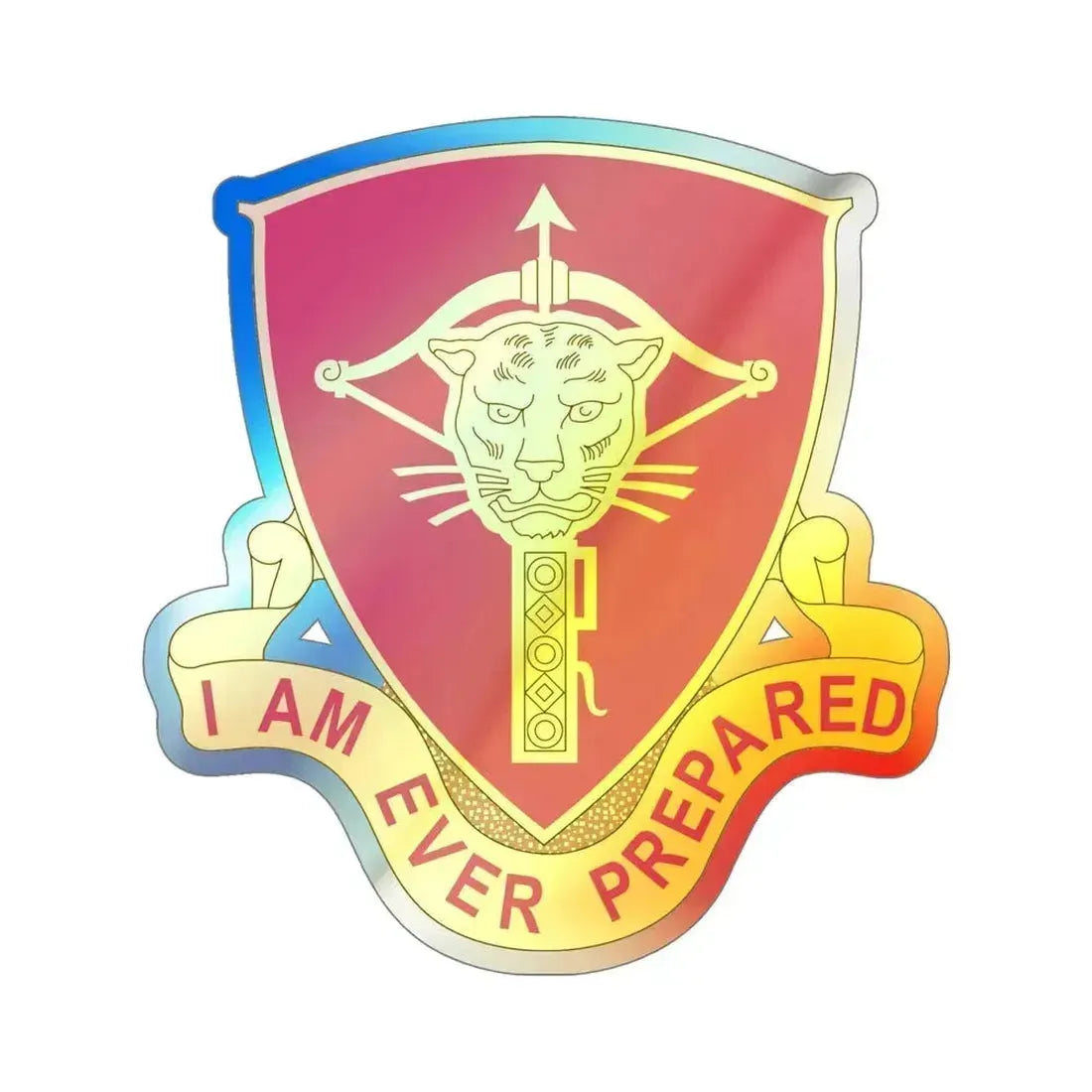 15 Ordnance Battalion (U.S. Army) Holographic STICKER Die-Cut Vinyl Decal 6 Inch Holographic - The Sticker Space