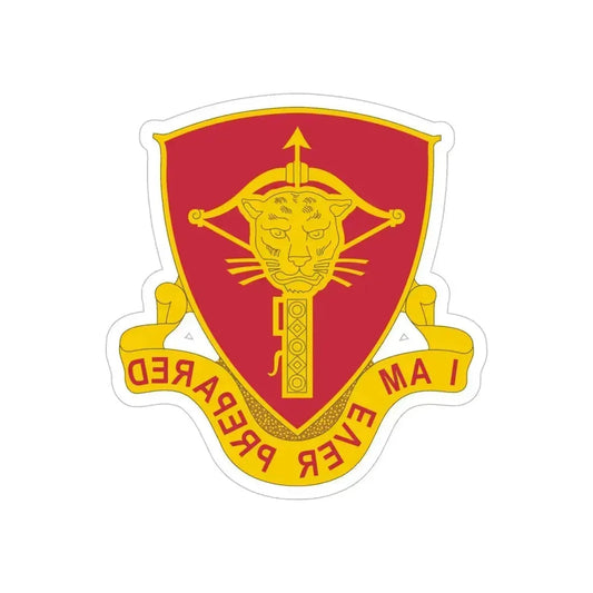 15 Ordnance Battalion (U.S. Army) REVERSE PRINT Transparent Die-Cut STICKER 6 Inch Die-Cut Transparent - The Sticker Space