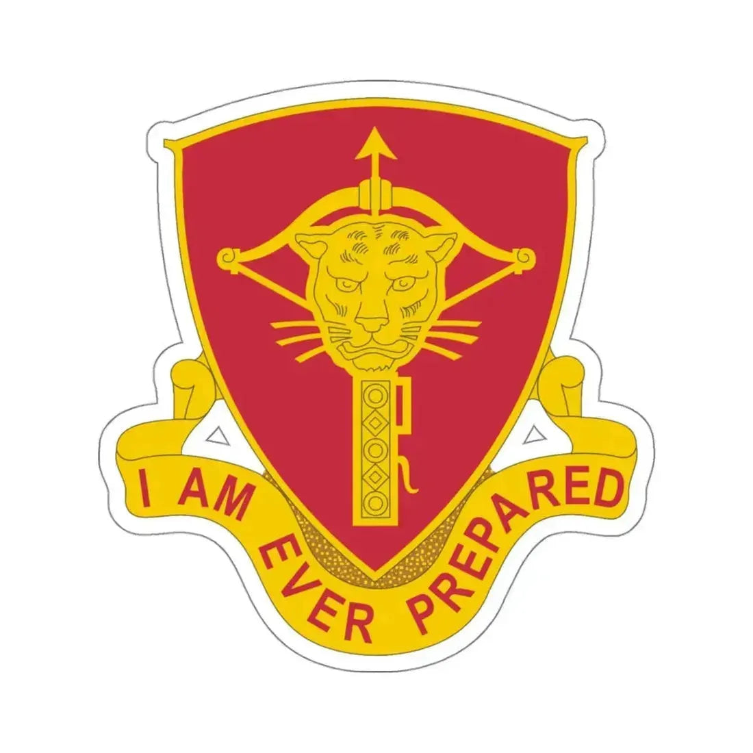 15 Ordnance Battalion (U.S. Army) STICKER Vinyl Kiss-Cut Decal 4 Inch White - The Sticker Space