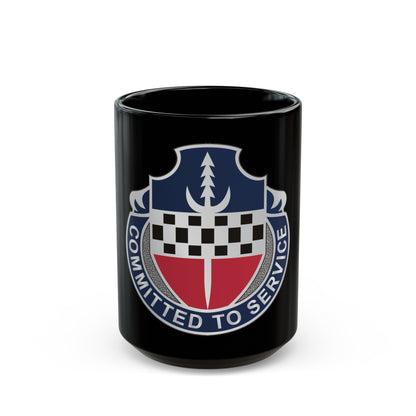 15 Personnel Services Battalion (U.S. Army) Black Coffee Mug-15oz-The Sticker Space