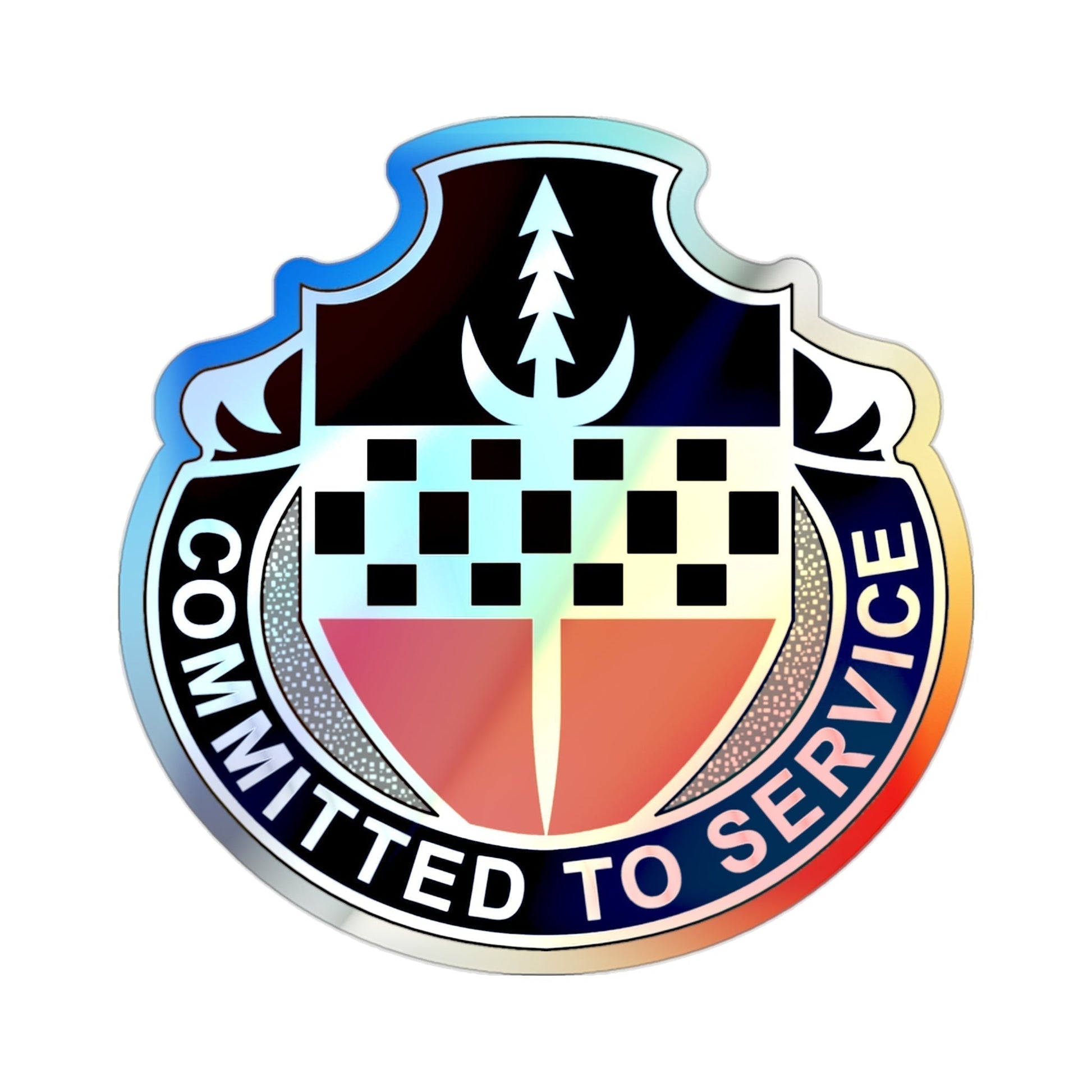 15 Personnel Services Battalion (U.S. Army) Holographic STICKER Die-Cut Vinyl Decal-2 Inch-The Sticker Space