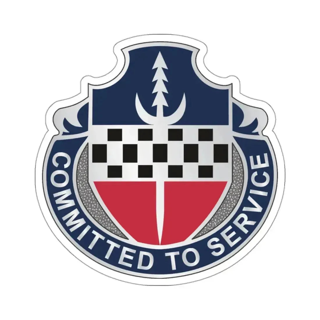 15 Personnel Services Battalion (U.S. Army) STICKER Vinyl Kiss-Cut Decal 3 Inch White - The Sticker Space