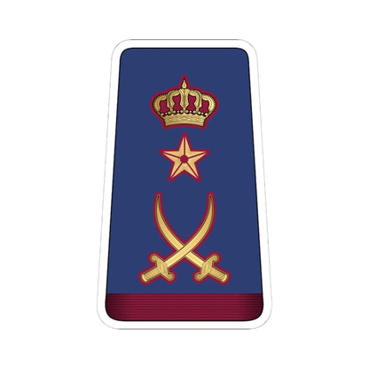 15. QEAF LG (Qatar) (Military Rank) STICKER Vinyl Kiss-Cut Decal 6 Inch White - The Sticker Space