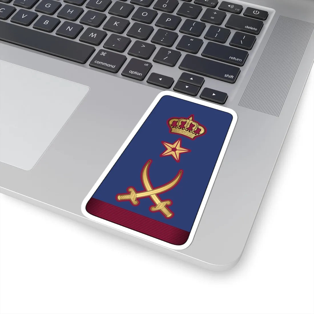 15. QEAF LG (Qatar) (Military Rank) STICKER Vinyl Kiss-Cut Decal - The Sticker Space