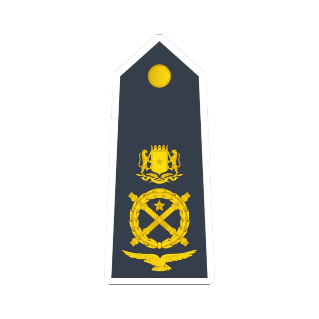 15 Somali Air Force MG (Mali) (Military Rank) STICKER Vinyl Kiss-Cut Decal 2 Inch White - The Sticker Space