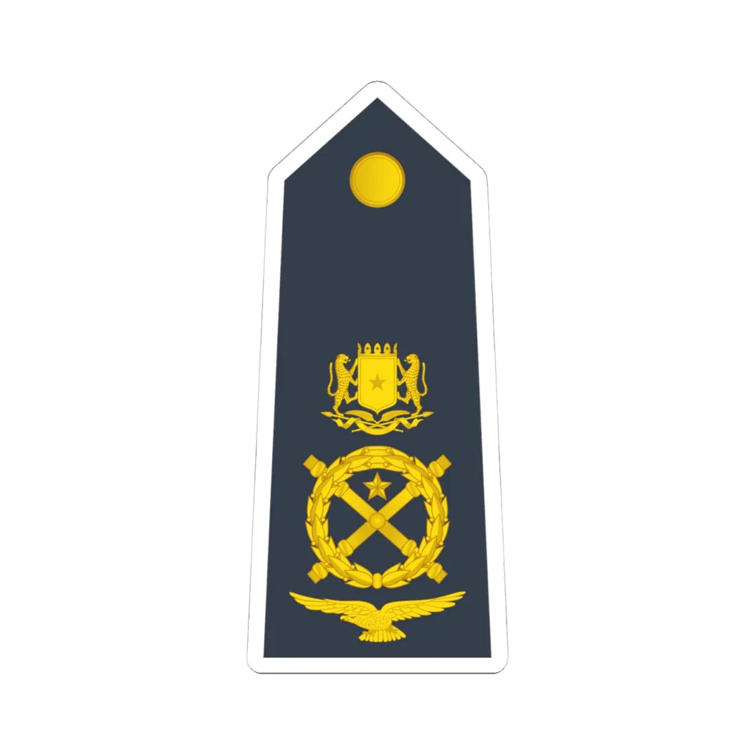 15 Somali Air Force MG (Mali) (Military Rank) STICKER Vinyl Kiss-Cut Decal 4 Inch White - The Sticker Space