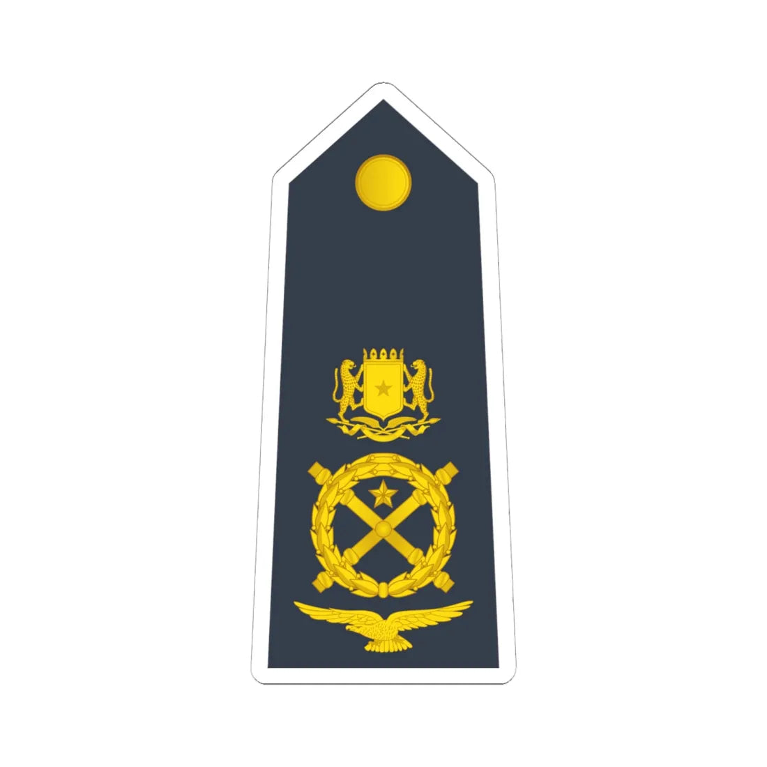 15 Somali Air Force MG (Mali) (Military Rank) STICKER Vinyl Kiss-Cut Decal 6 Inch White - The Sticker Space