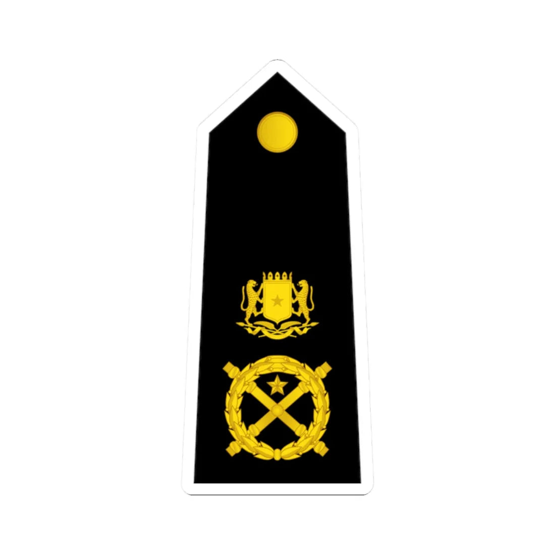 15 Somali Navy MG (Mali) (Military Rank) STICKER Vinyl Kiss-Cut Decal 2 Inch White - The Sticker Space