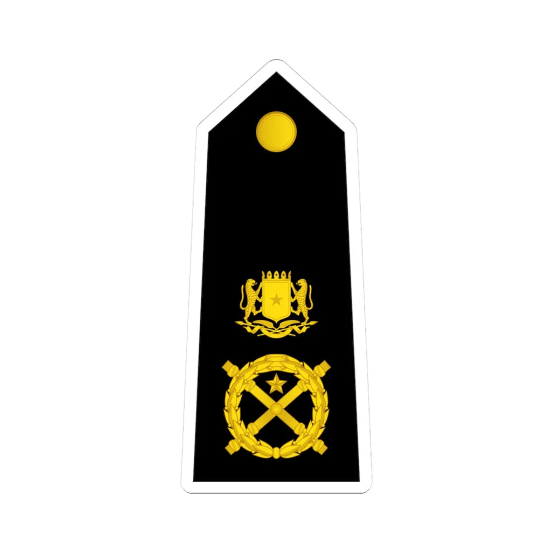 15 Somali Navy MG (Mali) (Military Rank) STICKER Vinyl Kiss-Cut Decal 3 Inch White - The Sticker Space