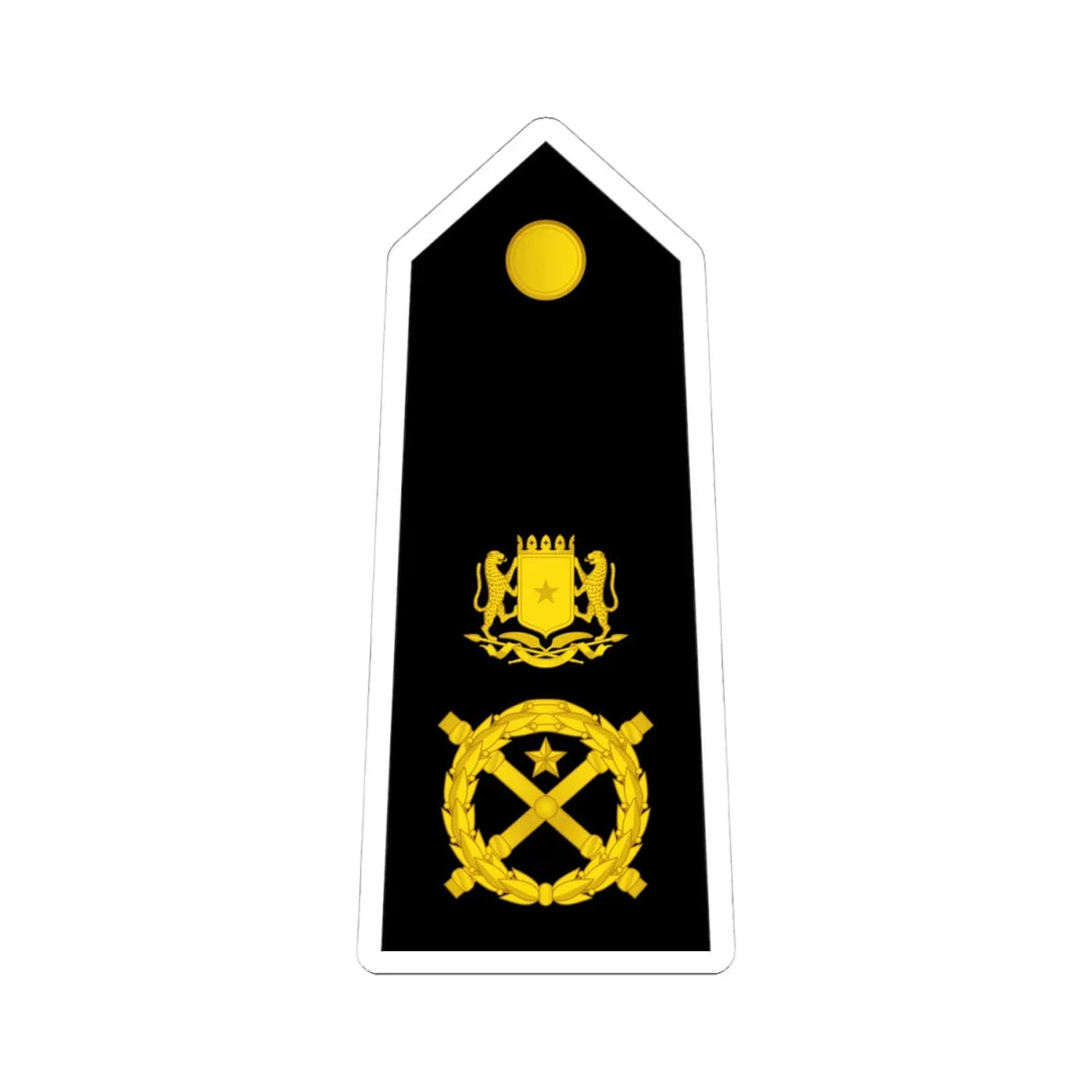 15 Somali Navy MG (Mali) (Military Rank) STICKER Vinyl Kiss-Cut Decal 4 Inch White - The Sticker Space