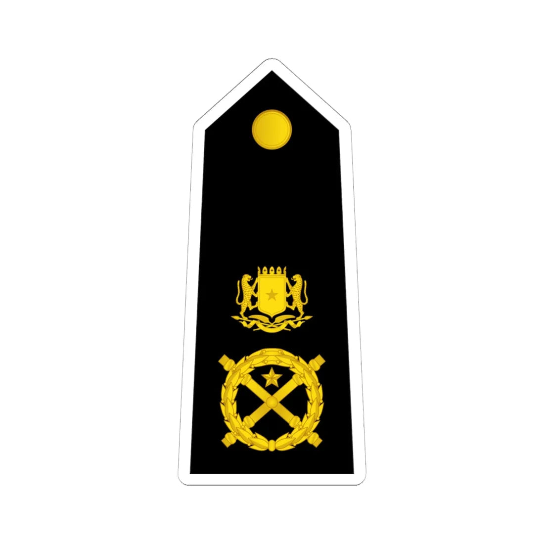 15 Somali Navy MG (Mali) (Military Rank) STICKER Vinyl Kiss-Cut Decal 6 Inch White - The Sticker Space