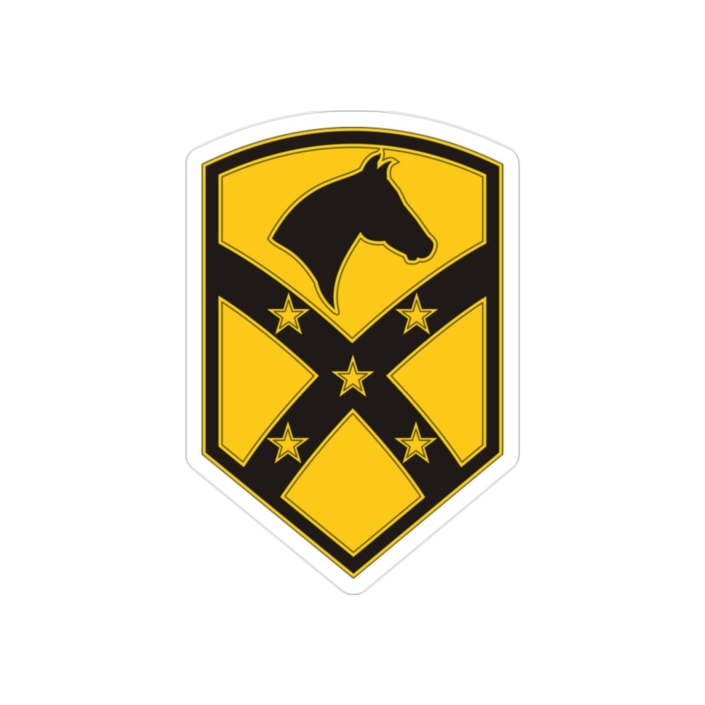 15 Sustainment Brigade (U.S. Army) REVERSE PRINT Transparent STICKER-2" × 2"-The Sticker Space