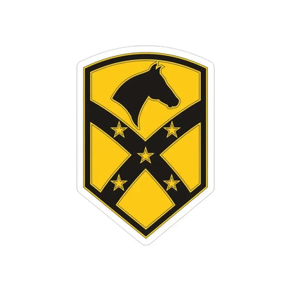 15 Sustainment Brigade (U.S. Army) REVERSE PRINT Transparent Die-Cut STICKER 3 Inch Die-Cut Transparent - The Sticker Space