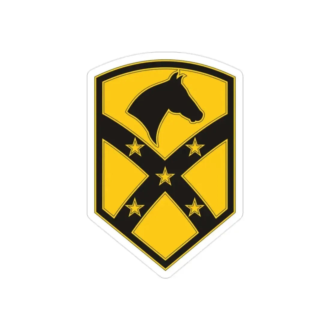 15 Sustainment Brigade (U.S. Army) REVERSE PRINT Transparent Die-Cut STICKER - The Sticker Space