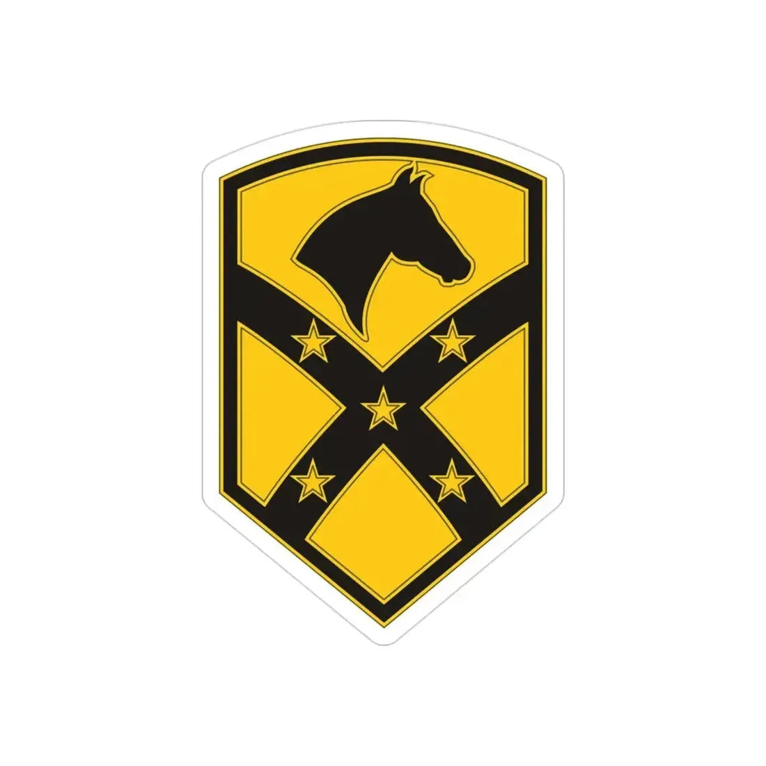 15 Sustainment Brigade (U.S. Army) REVERSE PRINT Transparent Die-Cut STICKER - The Sticker Space