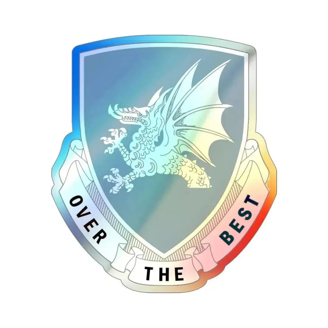 15 Transportation Battalion (U.S. Army) Holographic STICKER Die-Cut Vinyl Decal 4 Inch Holographic - The Sticker Space