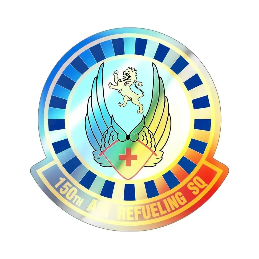 150 Air Refueling Squadron (U.S. Air Force) Holographic STICKER Die-Cut Vinyl Decal 6 Inch Holographic - The Sticker Space