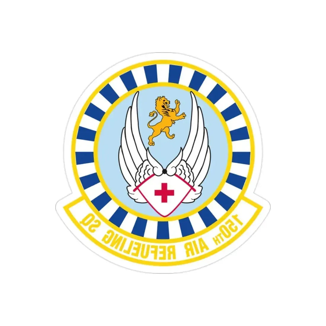 150 Air Refueling Squadron (U.S. Air Force) REVERSE PRINT Transparent Die-Cut STICKER - The Sticker Space