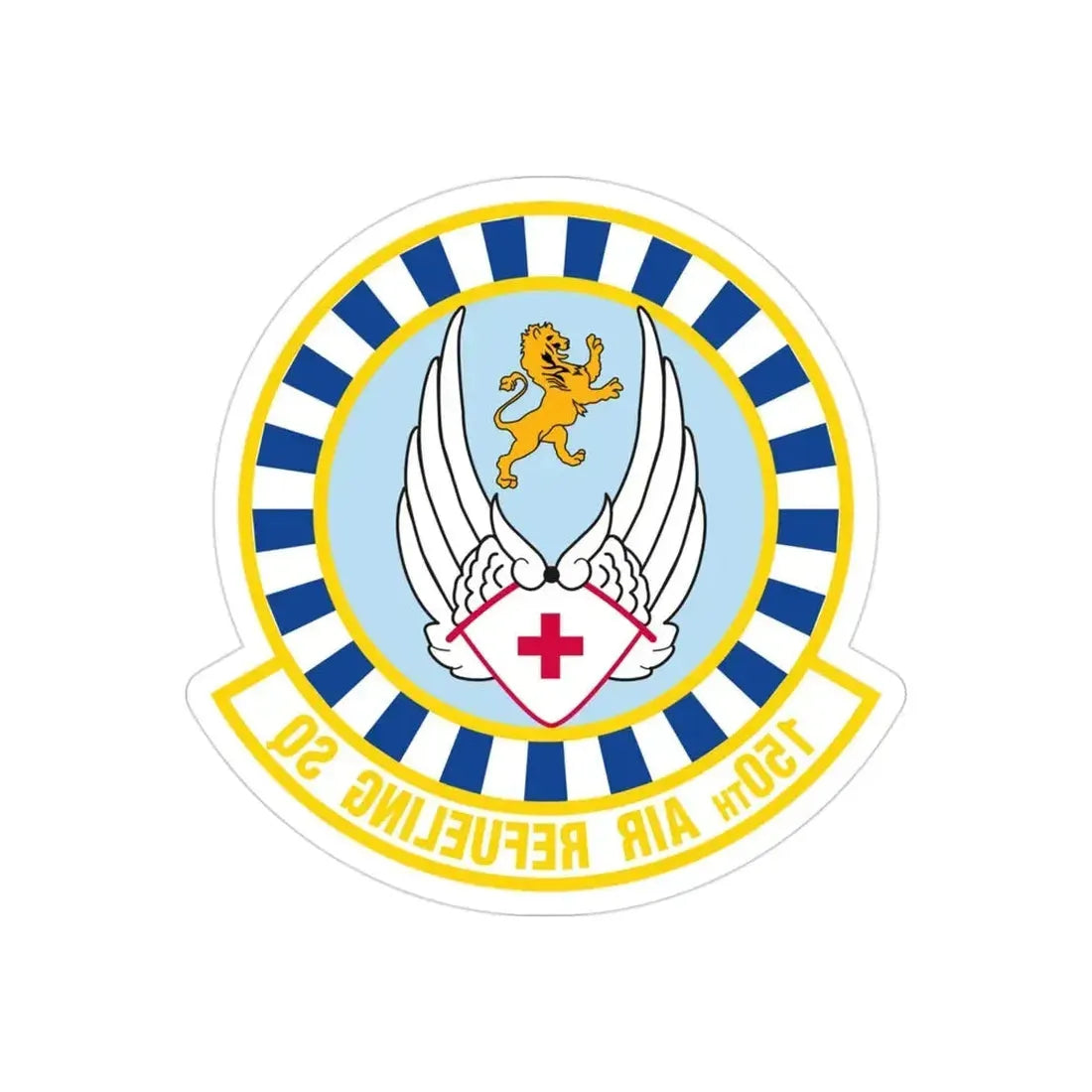 150 Air Refueling Squadron (U.S. Air Force) REVERSE PRINT Transparent Die-Cut STICKER - The Sticker Space