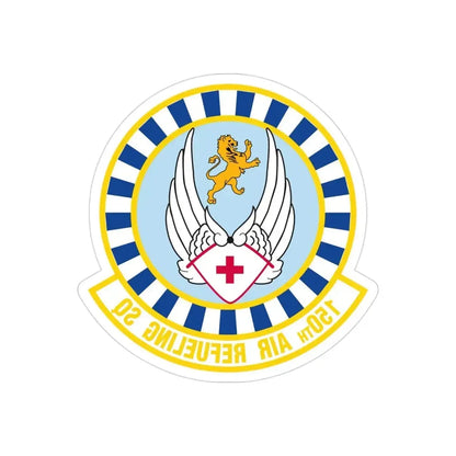 150 Air Refueling Squadron (U.S. Air Force) REVERSE PRINT Transparent Die-Cut STICKER - The Sticker Space