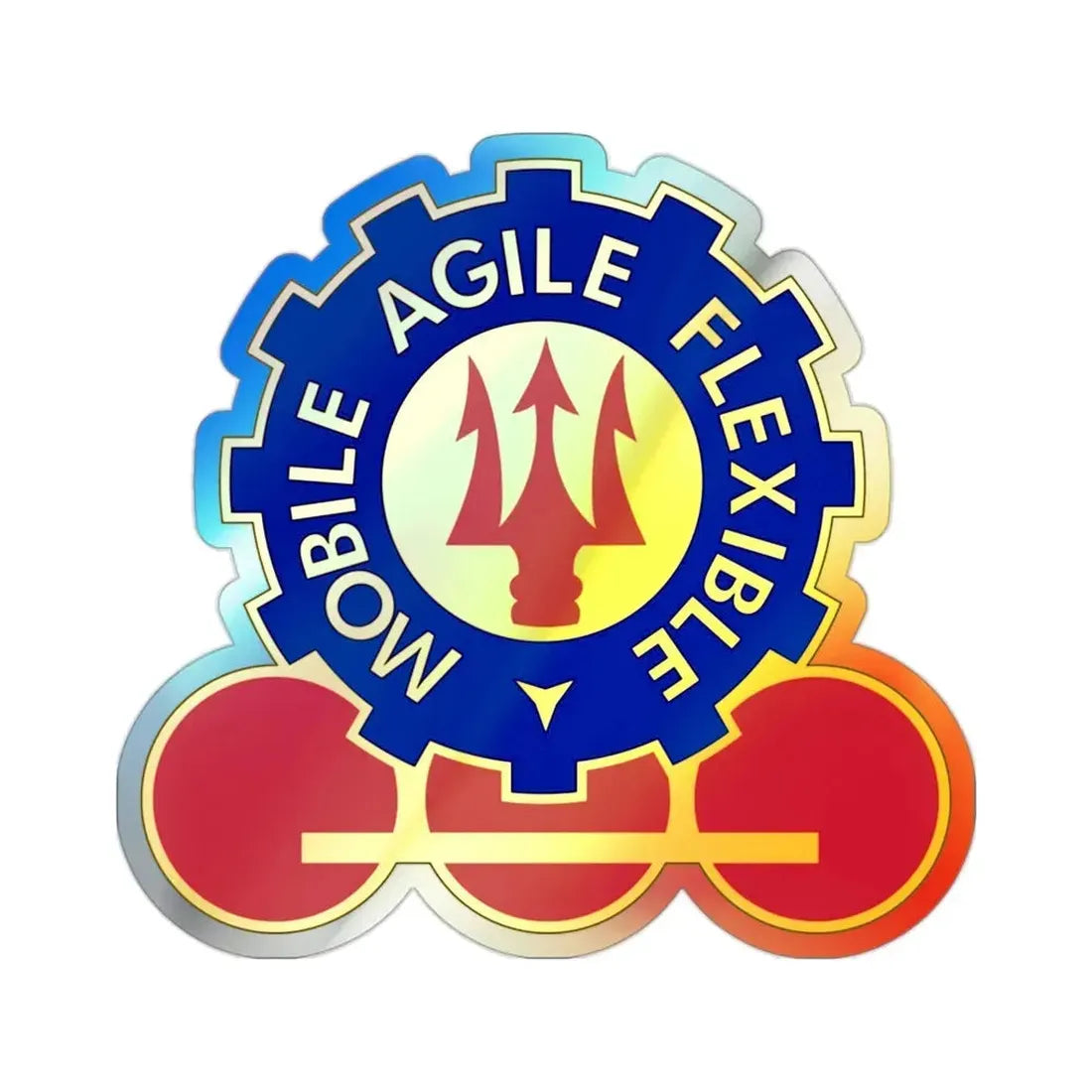 150 Engineer Battalion (U.S. Army) Holographic STICKER Die-Cut Vinyl Decal - The Sticker Space