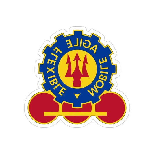 150 Engineer Battalion (U.S. Army) REVERSE PRINT Transparent Die-Cut STICKER 6 Inch Die-Cut Transparent - The Sticker Space