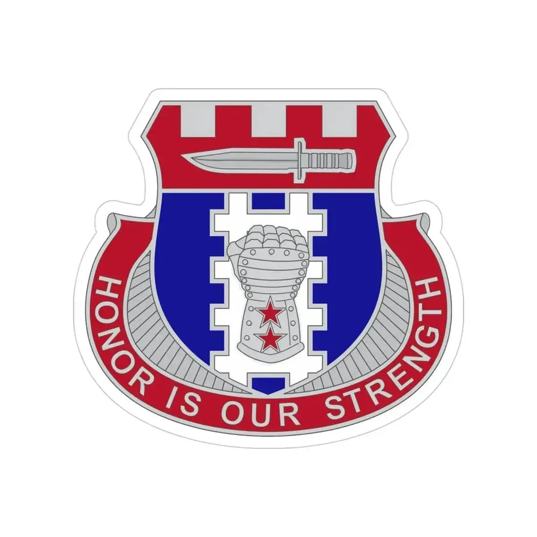 150 Engineer Battalion (U.S. Army) Transparent STICKER Die-Cut Vinyl Decal 4 Inch - The Sticker Space