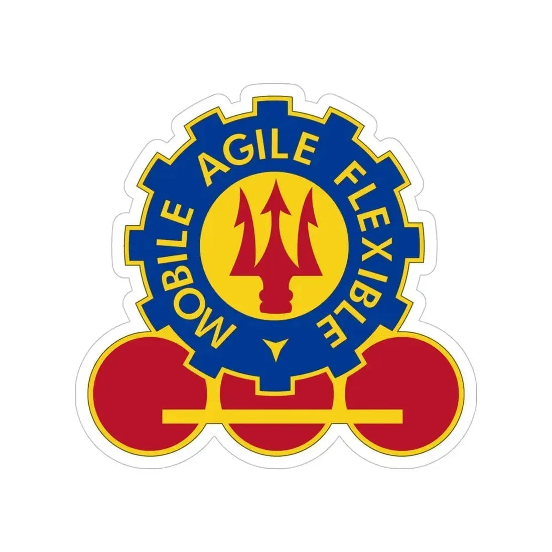 150 Engineer Battalion v2 (U.S. Army) Transparent STICKER Die-Cut Vinyl Decal 5 Inch - The Sticker Space