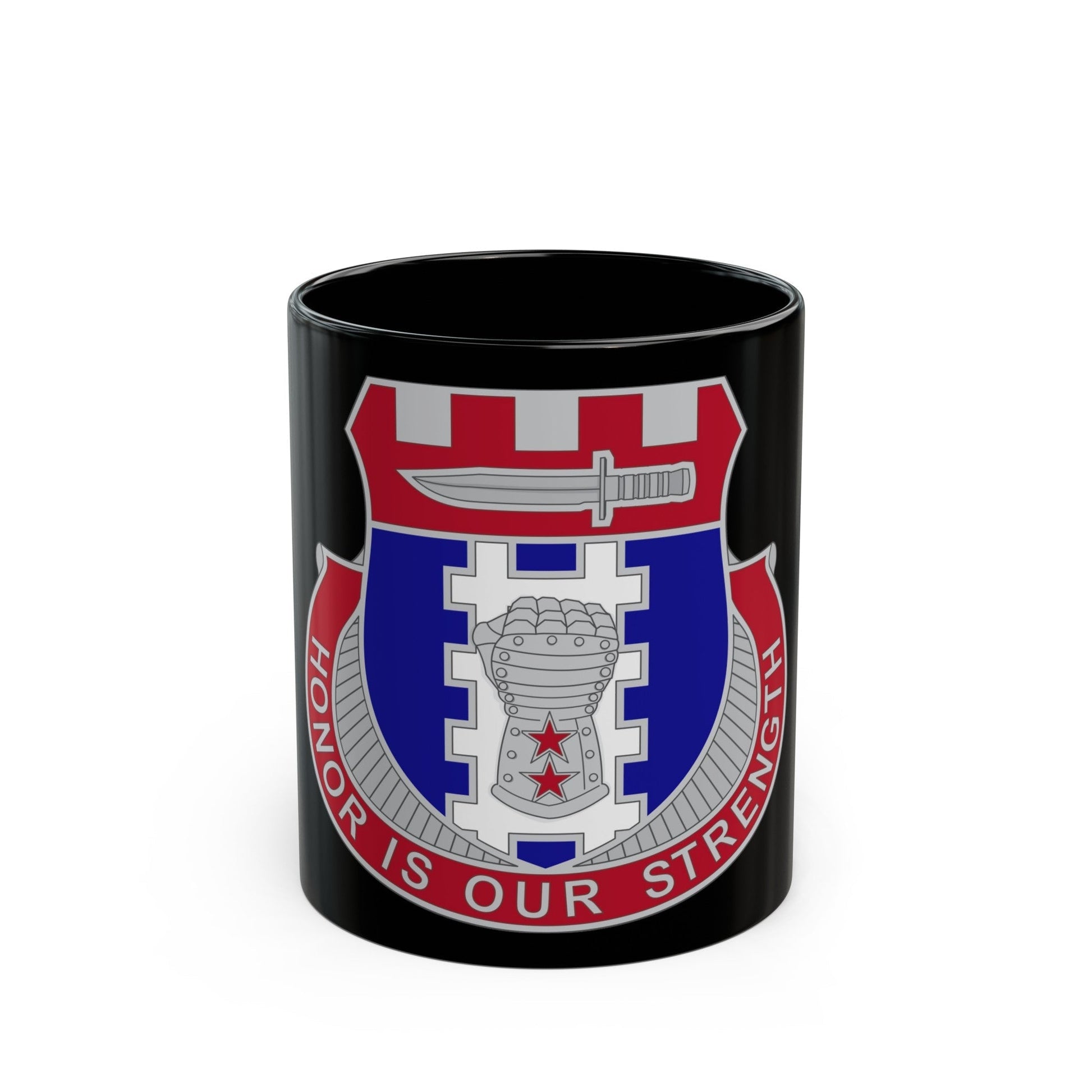 150 Engineer Battalion1 (U.S. Army) Black Coffee Mug-11oz-The Sticker Space