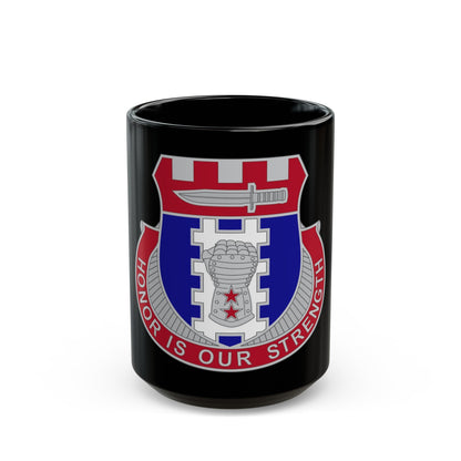 150 Engineer Battalion1 (U.S. Army) Black Coffee Mug-15oz-The Sticker Space