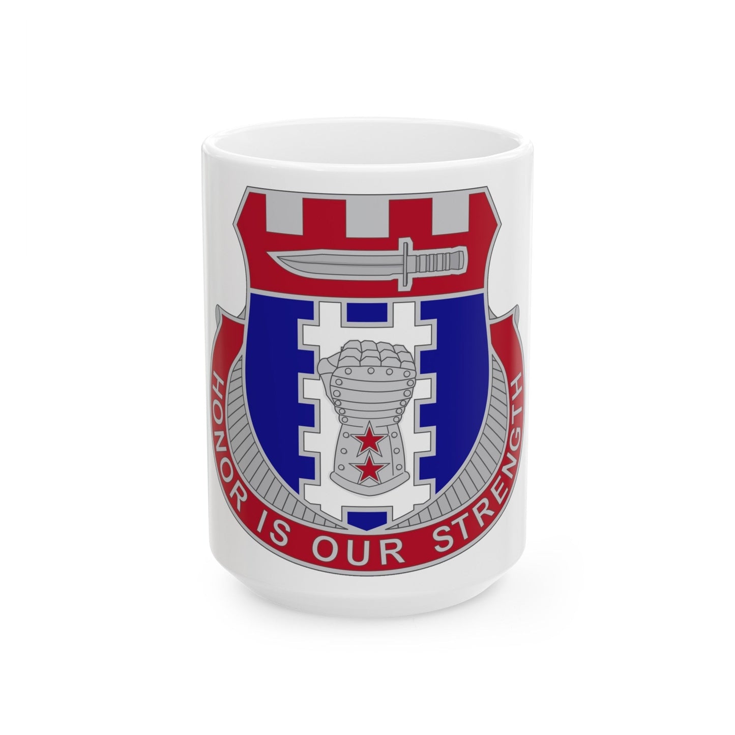 150 Engineer Battalion1 (U.S. Army) White Coffee Mug-15oz-The Sticker Space