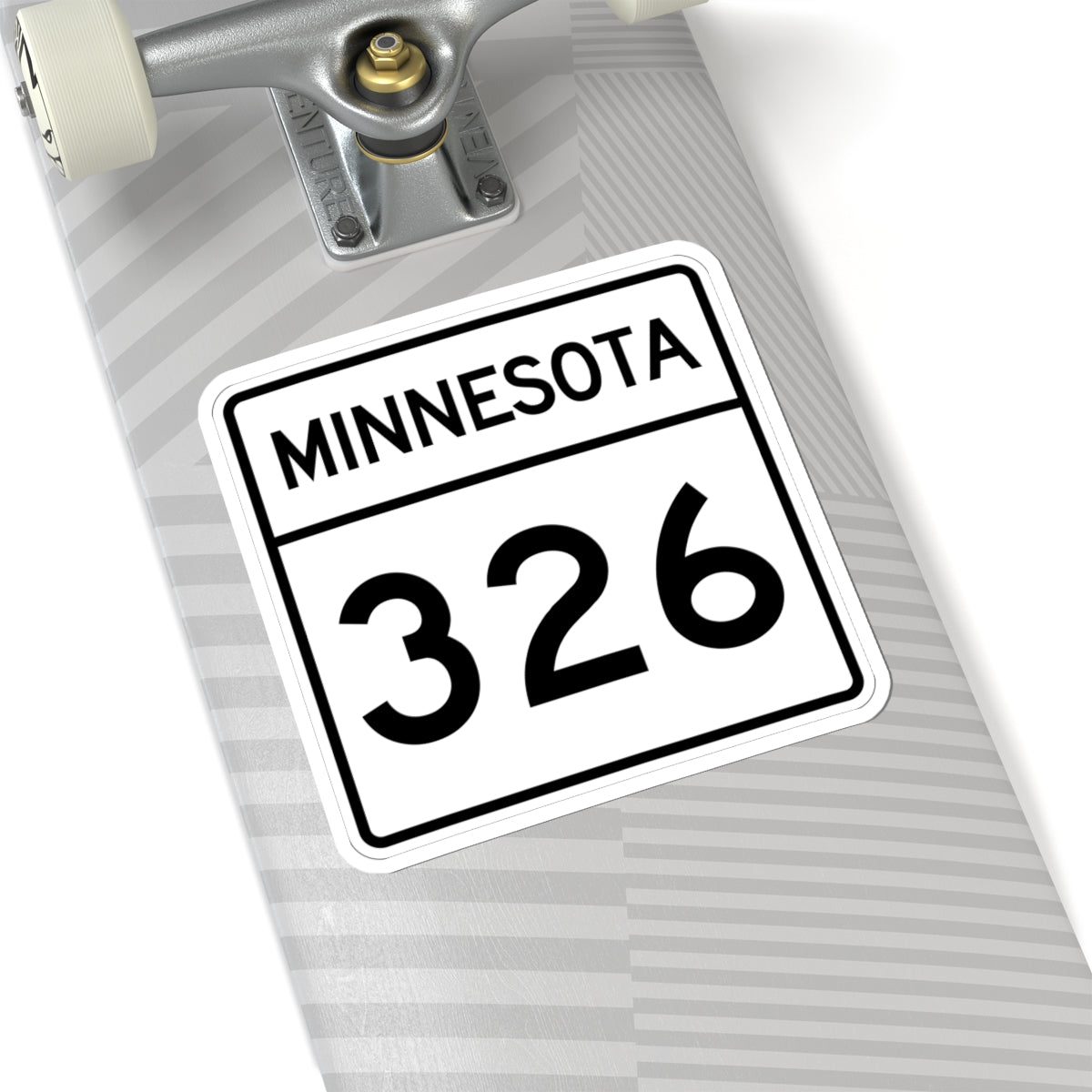 MN-326 1948 (Minnesota) (Road Sign) STICKER Vinyl Kiss-Cut Decal