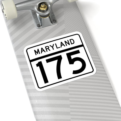 MD Route 175 (Maryland) (Road Sign) STICKER Vinyl Kiss-Cut Decal