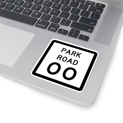 Texas Park Road 00 template (Texas) (Road Sign) STICKER Vinyl Kiss-Cut Decal