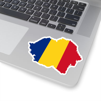 Flag map of Greater Romania (Oman) STICKER Vinyl Kiss-Cut Decal
