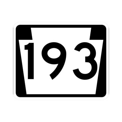 PA-193 (Pennsylvania) (Road Sign) STICKER Vinyl Kiss-Cut Decal