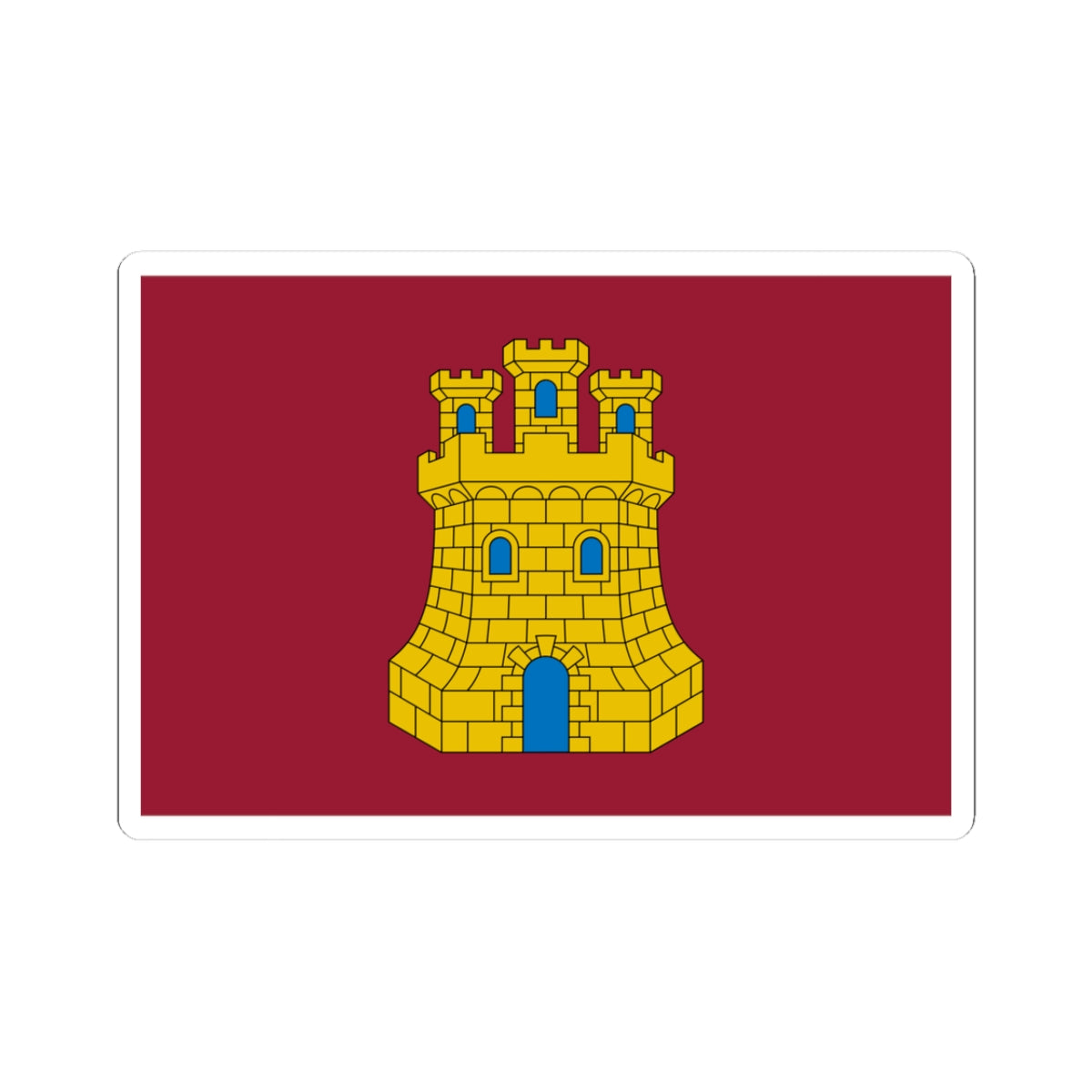 Pendon de Castilla (Spain) STICKER Vinyl Kiss-Cut Decal