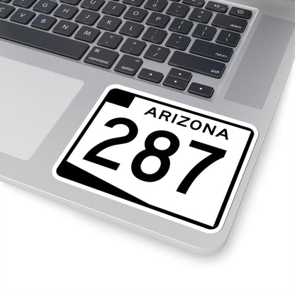 Arizona 287 (Arizona) (Road Sign) STICKER Vinyl Kiss-Cut Decal