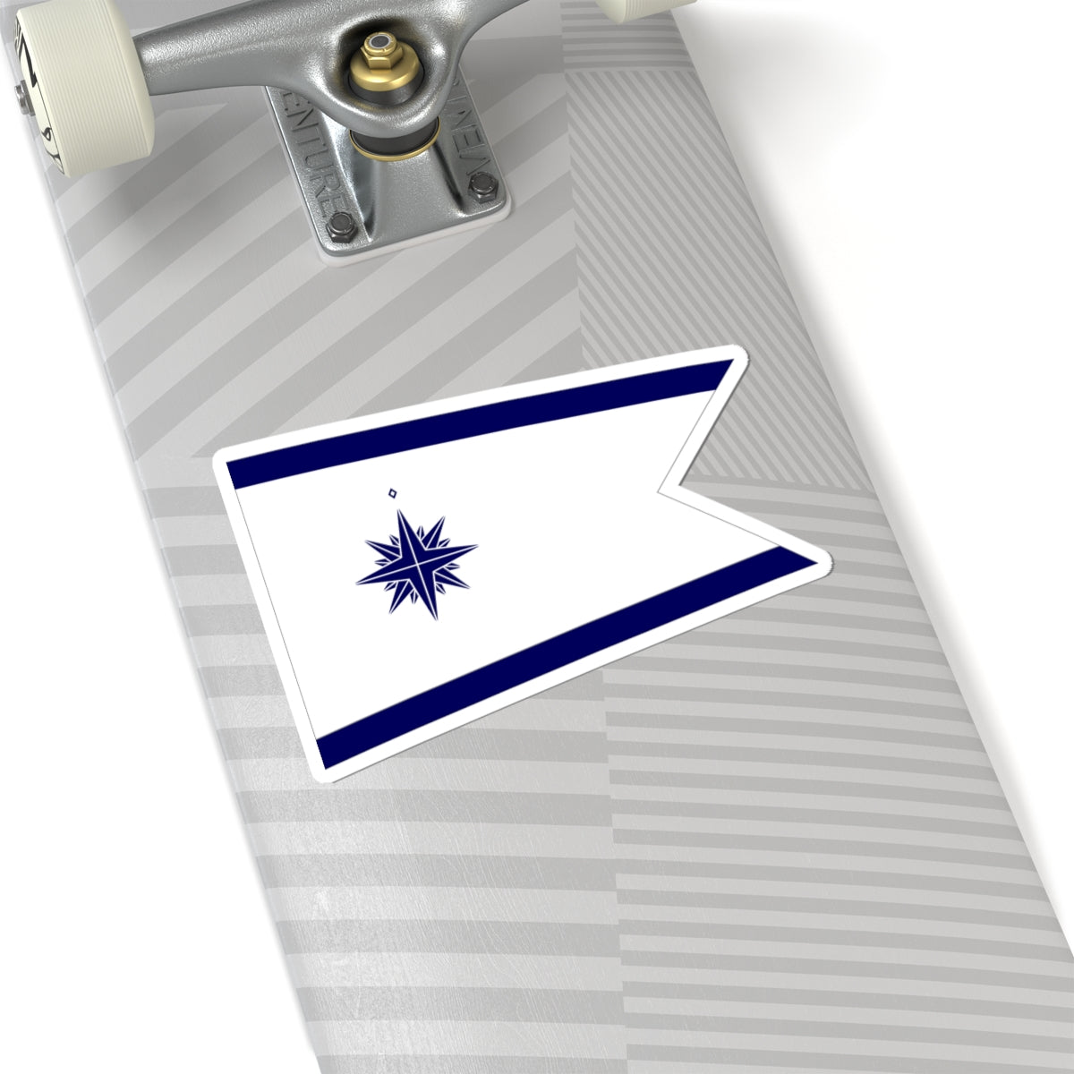 Standard of the Japan Coast Guard Commandant-bordered (Japan) STICKER Vinyl Kiss-Cut Decal
