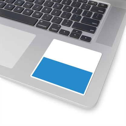 Flag of Canton of Lucerne (Switzerland) STICKER Vinyl Kiss-Cut Decal
