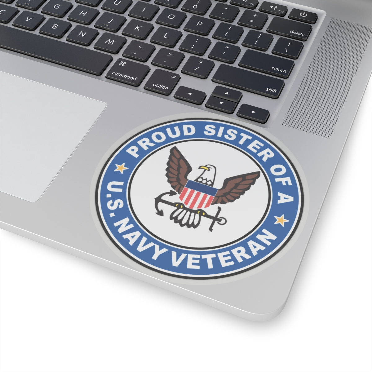 US Navy Veteran Proud Sister (U.S. Navy) STICKER Vinyl Kiss-Cut Decal