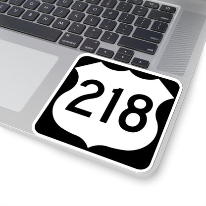 US 218 MN 1961 (Minnesota) (Road Sign) STICKER Vinyl Kiss-Cut Decal