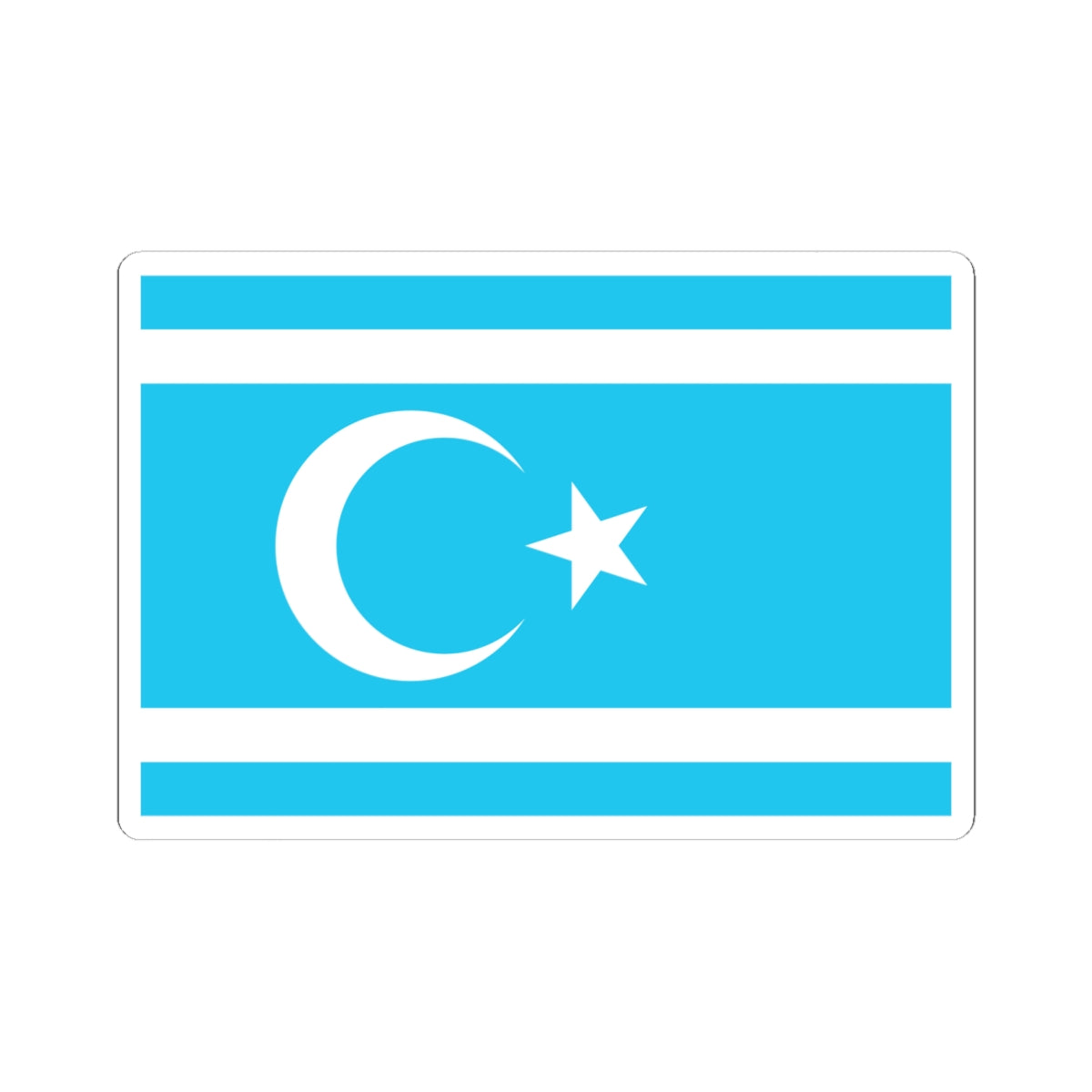 Flag of Iraq Turkmen FrontVEC (Iraq) STICKER Vinyl Kiss-Cut Decal